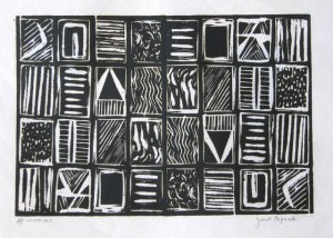 Woodblock Print 01, Janet Paparelli